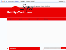 Tablet Screenshot of multisyntech.com